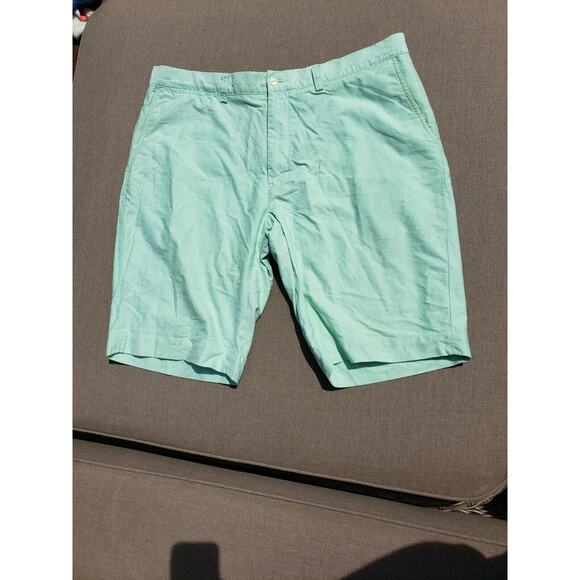 Polo Ralph Lauren Mens Mint Pastel Green seafoam Chino Flat Front Shorts Size 38 - Picture 1 of 9